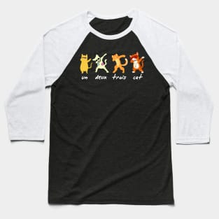 Un Deux Trois Cat Baseball T-Shirt